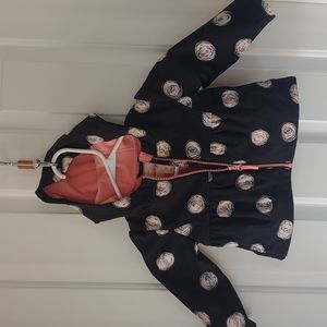 Black and Pink raincoat